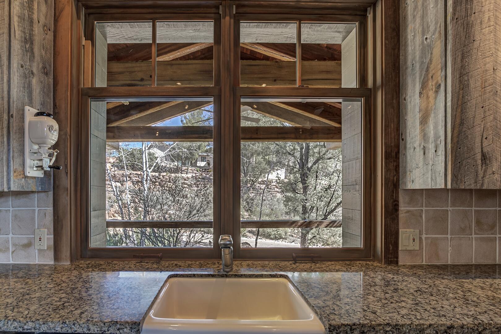 2401 East Rim Club Drive Payson, AZ 85541 - Photo 25 of 116 Farm sink looking into screen porch