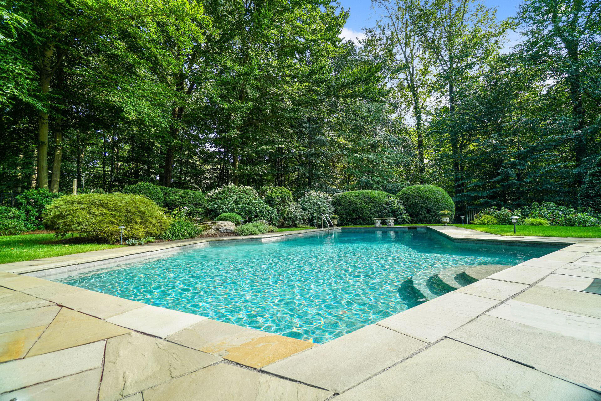 58 Allwood Road Darien, CT 06820 - Photo 31 of 38 Salt Water Pool W/Pebble Tek