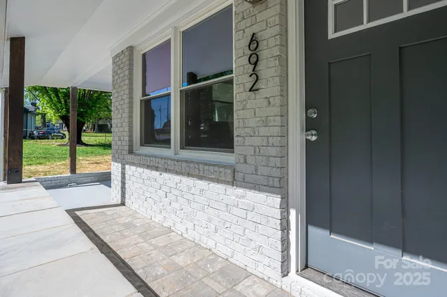 a view of front door of house