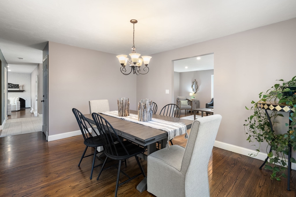 9 Mallard Drive Sharon, MA 02067 - Photo 5 of 32 a view of a dining room with furniture and wooden floor