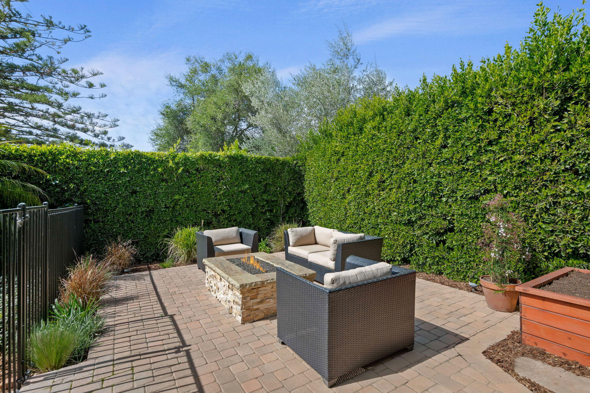 3956 Foothill Road Santa Barbara, CA 93110 - Photo 37 of 57 Fire Pit seating area