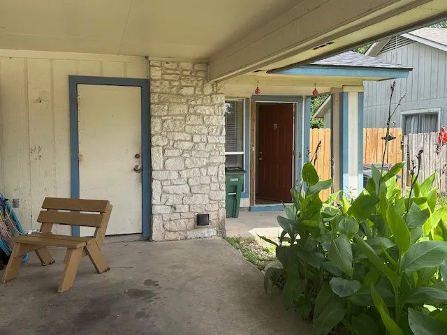 a view of an outdoor space with porch