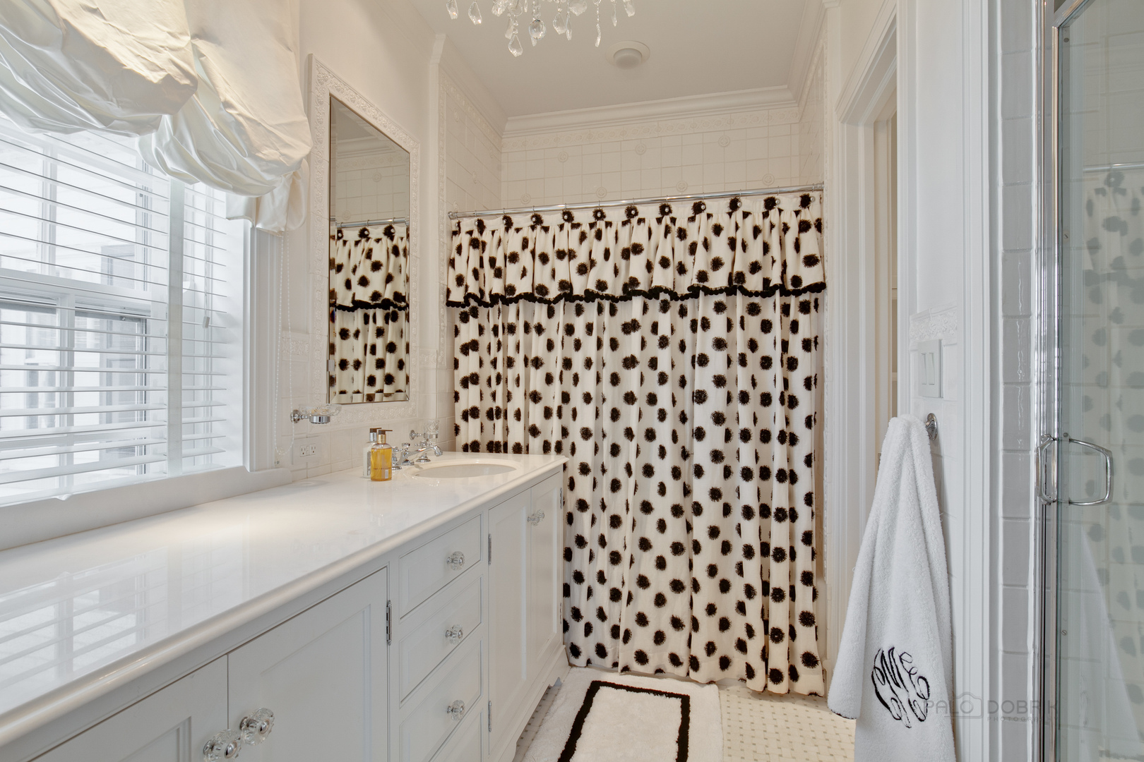 700 South Ridge Road Lake Forest, IL 60045 - Photo 23 of 47 a bathroom with a sink a vanity and a shower