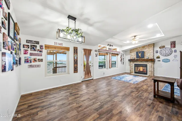a spacious bathroom with a double vanity sink and a mirror