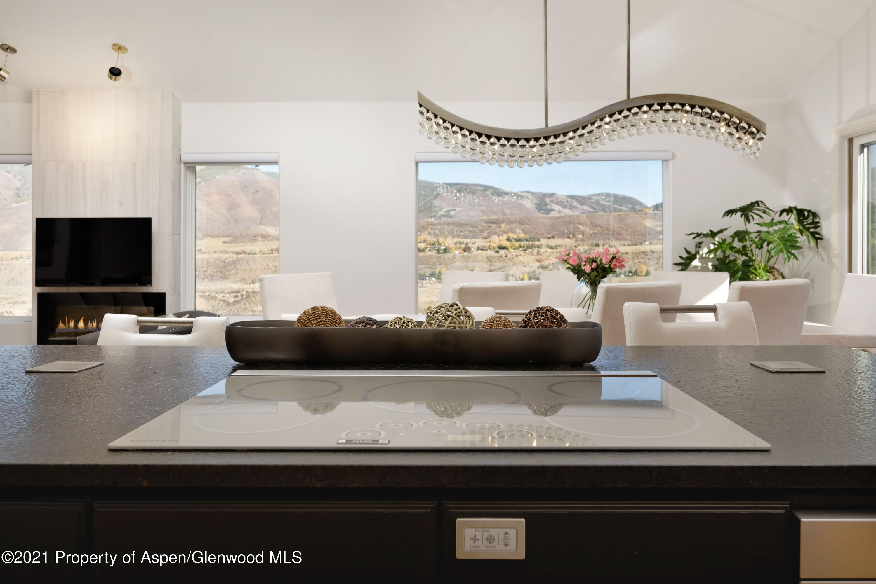 474 Upper Ranch Road Aspen, CO 81611 - Photo 9 of 43 a living room with furniture and a flat screen tv