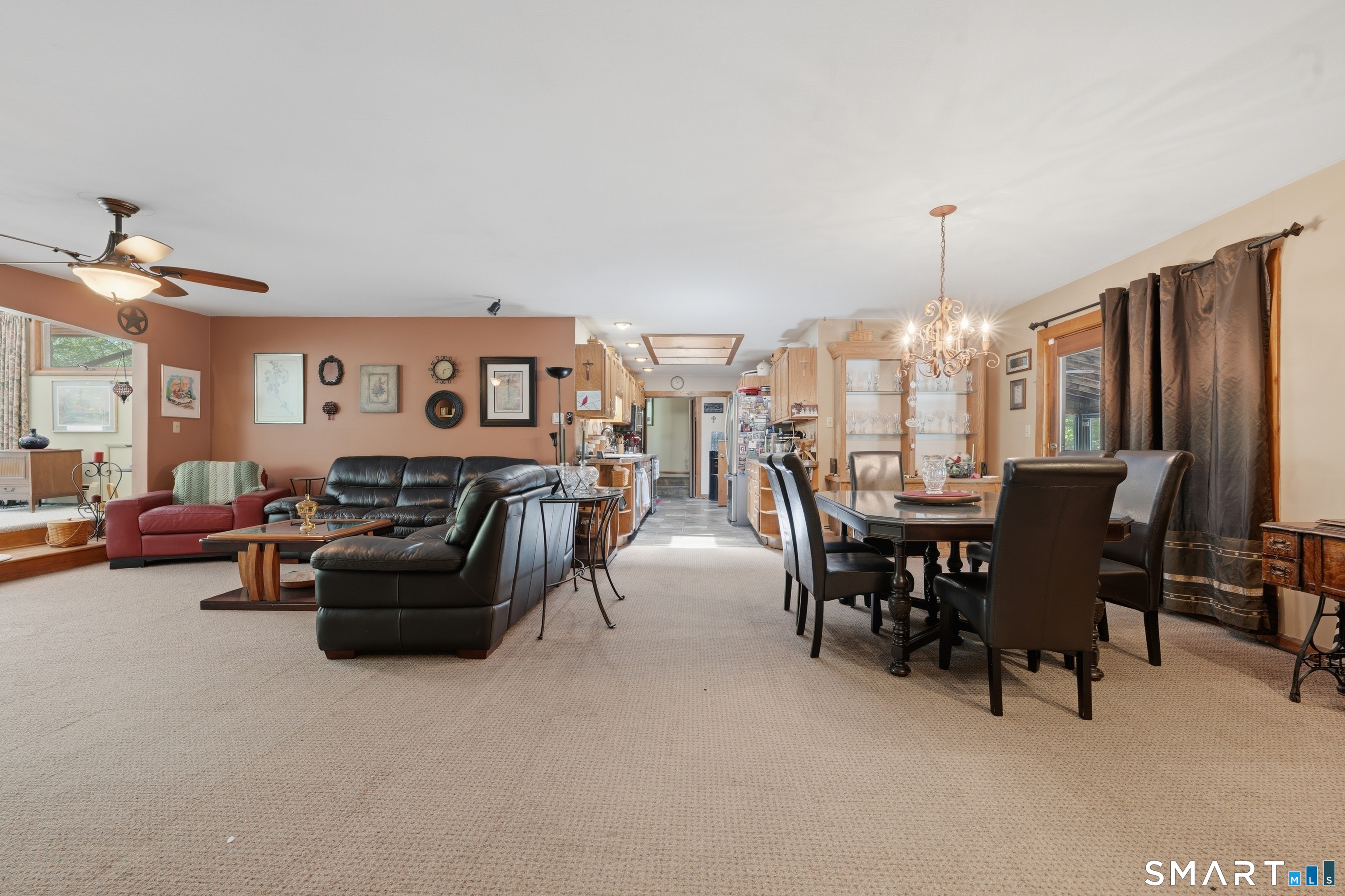 345 Rimmon Road Woodbridge, CT 06525 - Photo 17 of 40 Second floor living/dining area