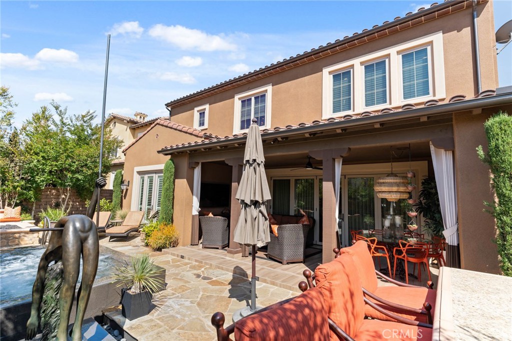 7 Zephyr Irvine, CA 92602 - Photo 47 of 52 a view of a dinning room and chairs in the patio