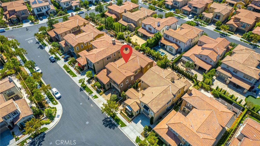7 Zephyr Irvine, CA 92602 - Photo 50 of 52 an aerial view of residential house with parking