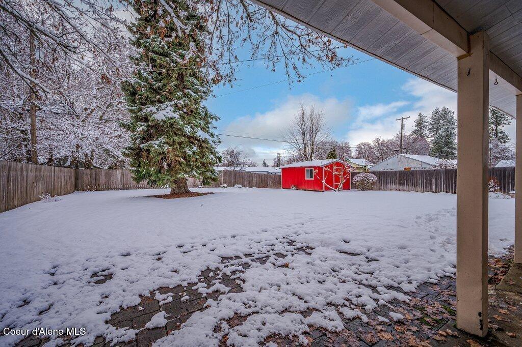1515 6th Street Coeur D'Alene, ID 83814 - Photo 52 of 53 Back Yard in Winter