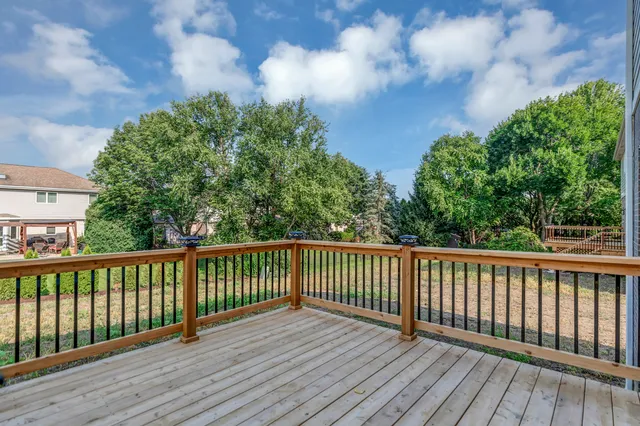 a view of a bench in a garden