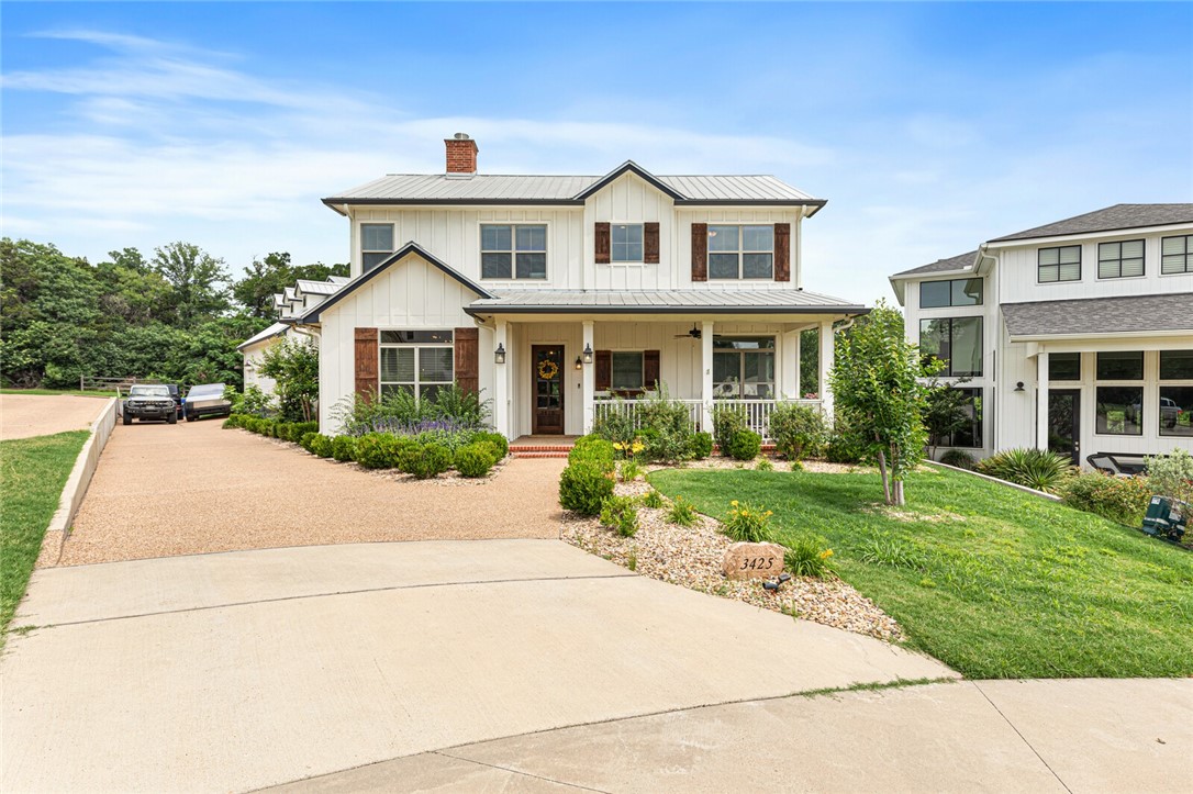 front view of house with a yard