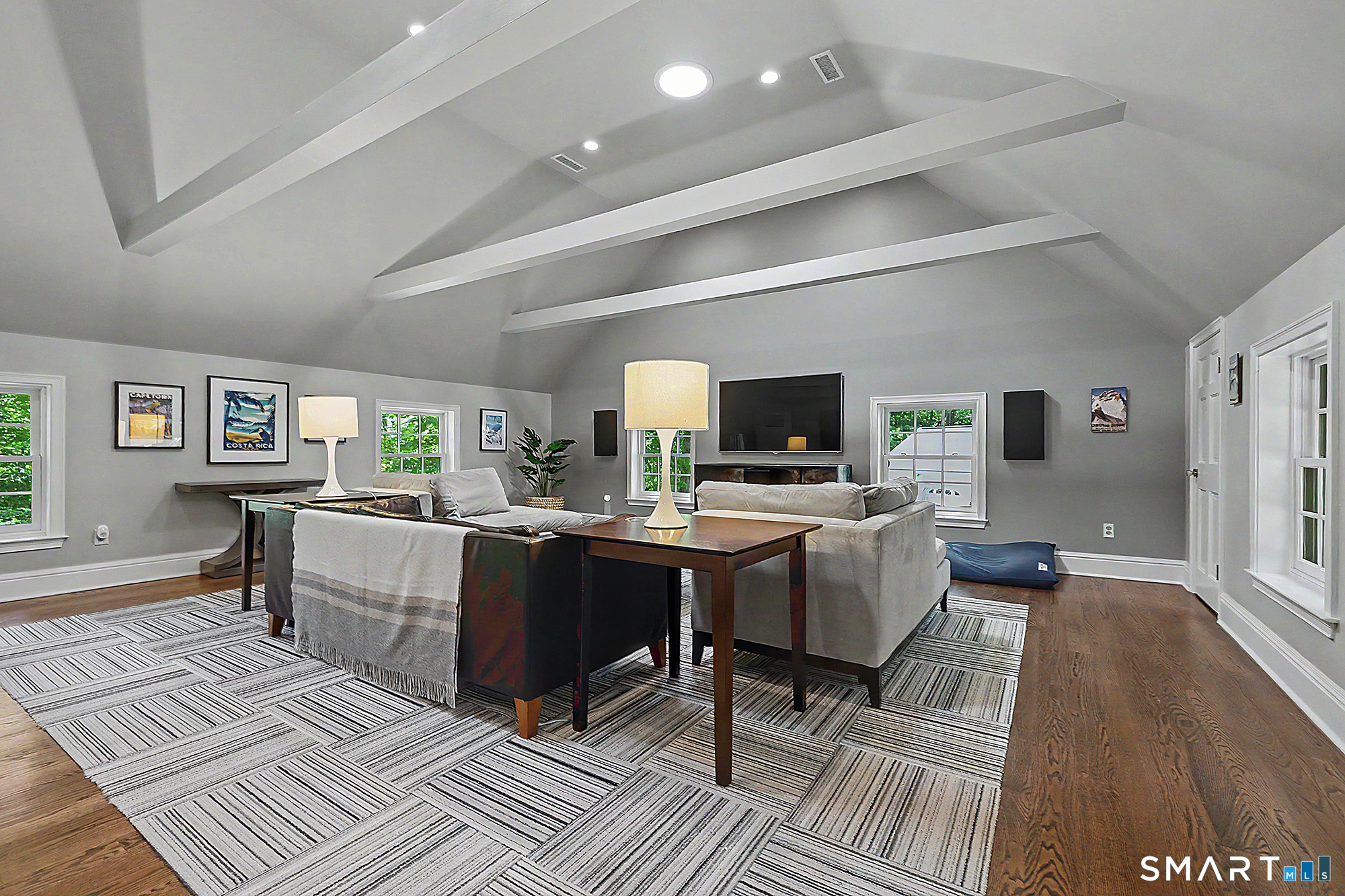 33 Hunter Lane Ridgefield, CT 06877 - Photo 18 of 39 a view of a workspace with wooden floor and furniture