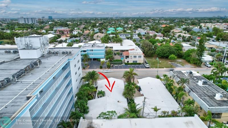 4548 North Ocean Drive, Unit 4 Lauderdale-by-the-Sea, FL 33308 - Photo 19 of 48 an aerial view of a house with a yard