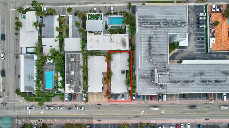 4548 North Ocean Drive, Unit 4 Lauderdale-by-the-Sea, FL 33308 - Photo 27 of 48 an aerial view of multi story residential apartment building with yard