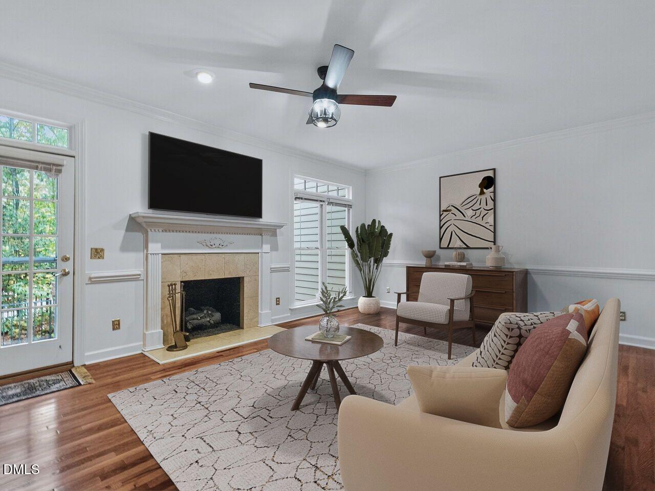 6113 Shelton Court Raleigh, NC 27609 - Photo 8 of 27 Family Room Staged