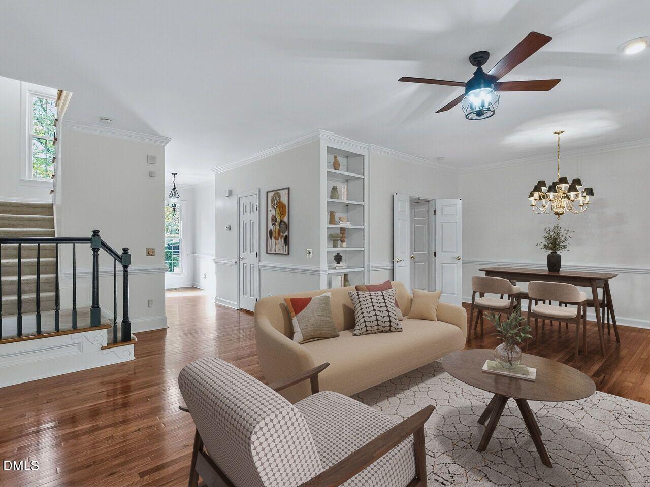 6113 Shelton Court Raleigh, NC 27609 - Photo 4 of 27 Family room staged