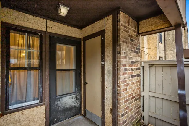 a view of front door