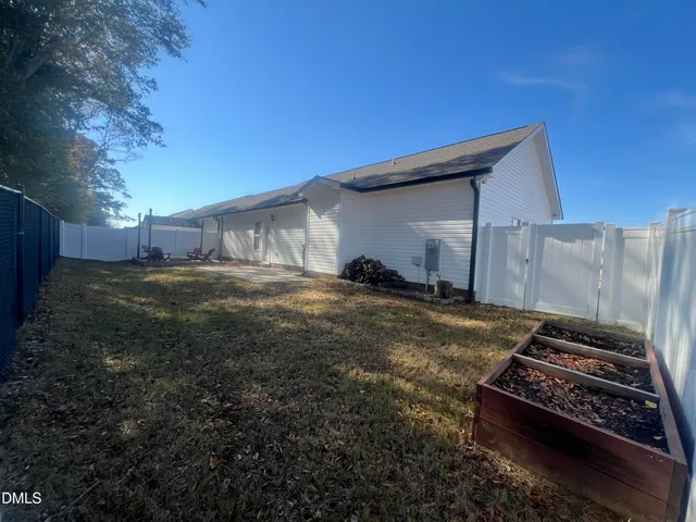 a backyard of a house