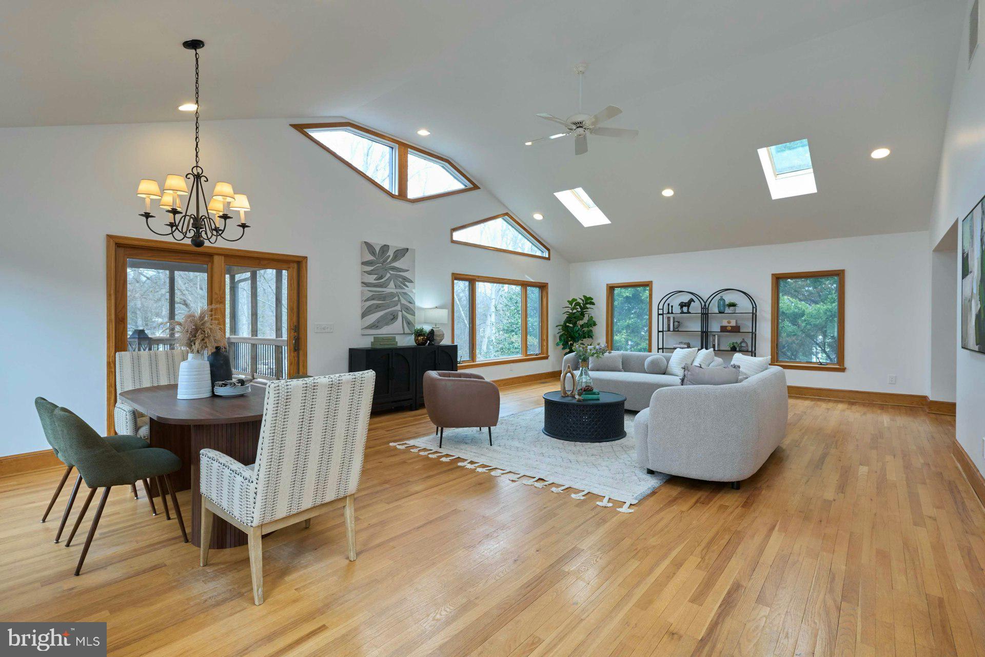6586 Braddock Road Alexandria, VA 22312 - Photo 18 of 57 HUGE, sunny family room with sky lights