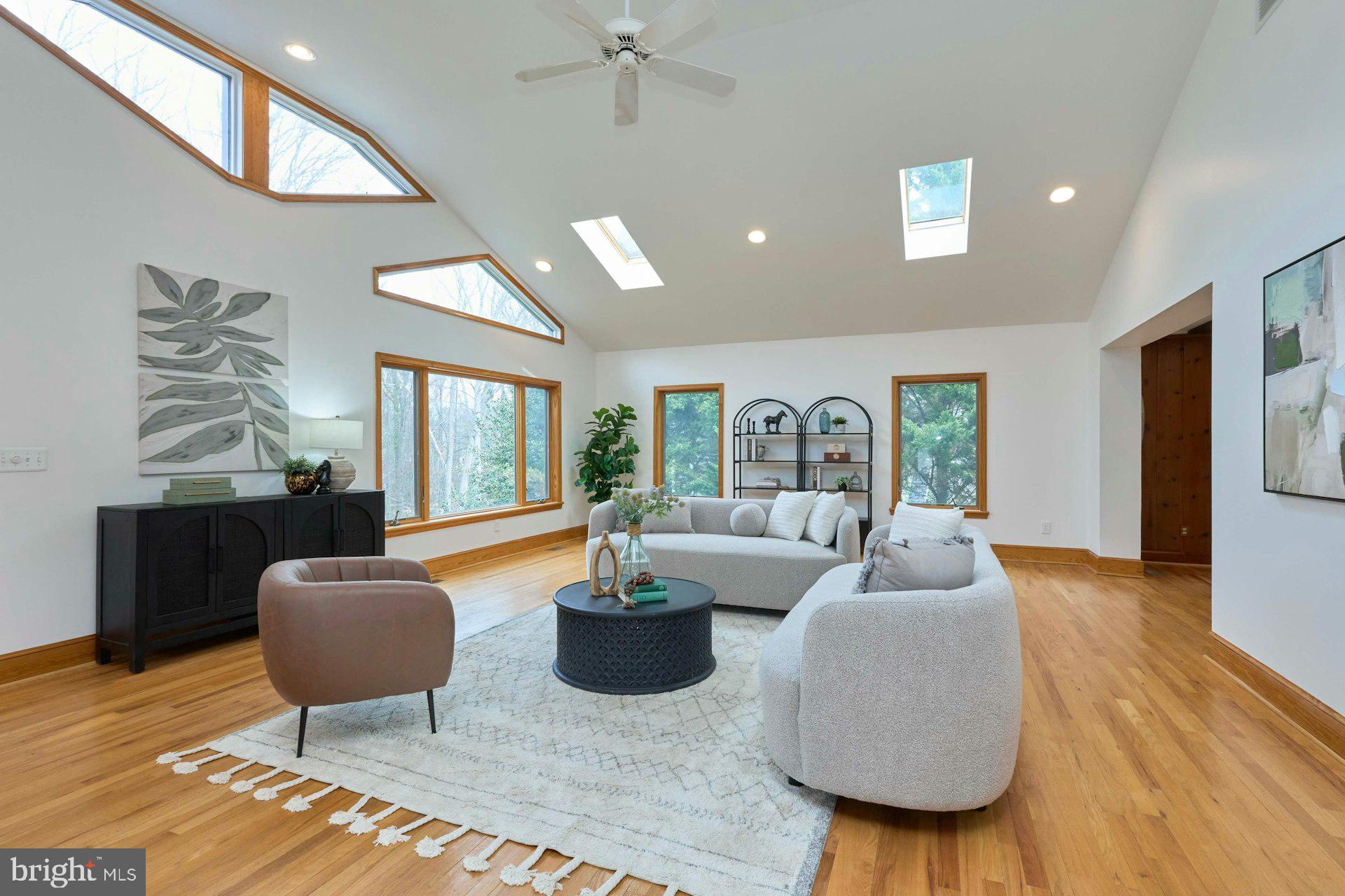6586 Braddock Road Alexandria, VA 22312 - Photo 21 of 57 HUGE, sunny family room with sky lights