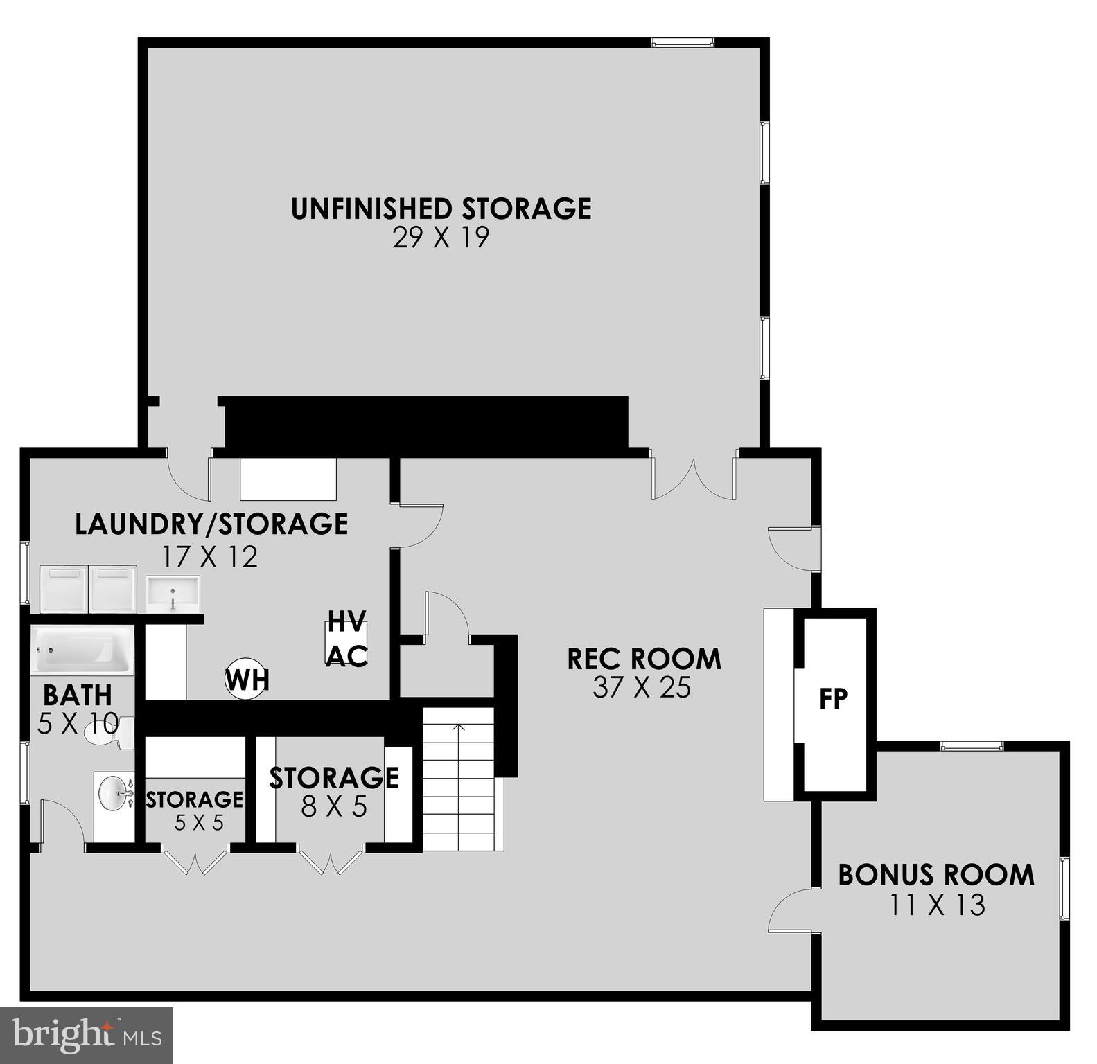 6586 Braddock Road Alexandria, VA 22312 - Photo 57 of 57 Lower Level floor plan