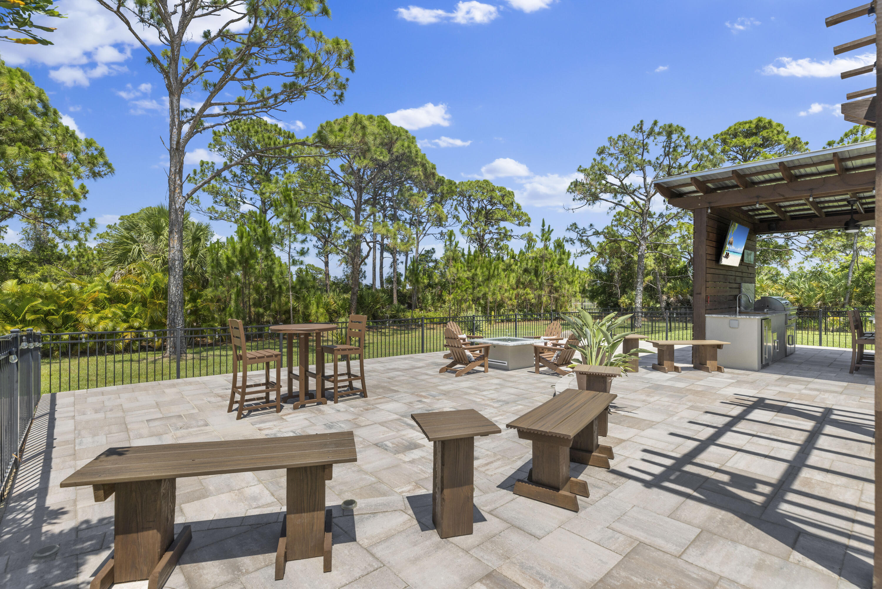4544 Celestial Drive Grant Valkaria, FL 32949 - Photo 54 of 73 a view of backyard with sitting area