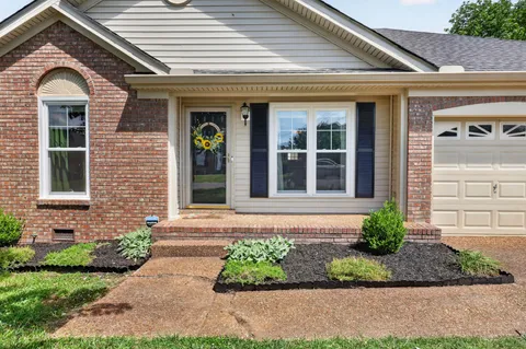 a front view of a house