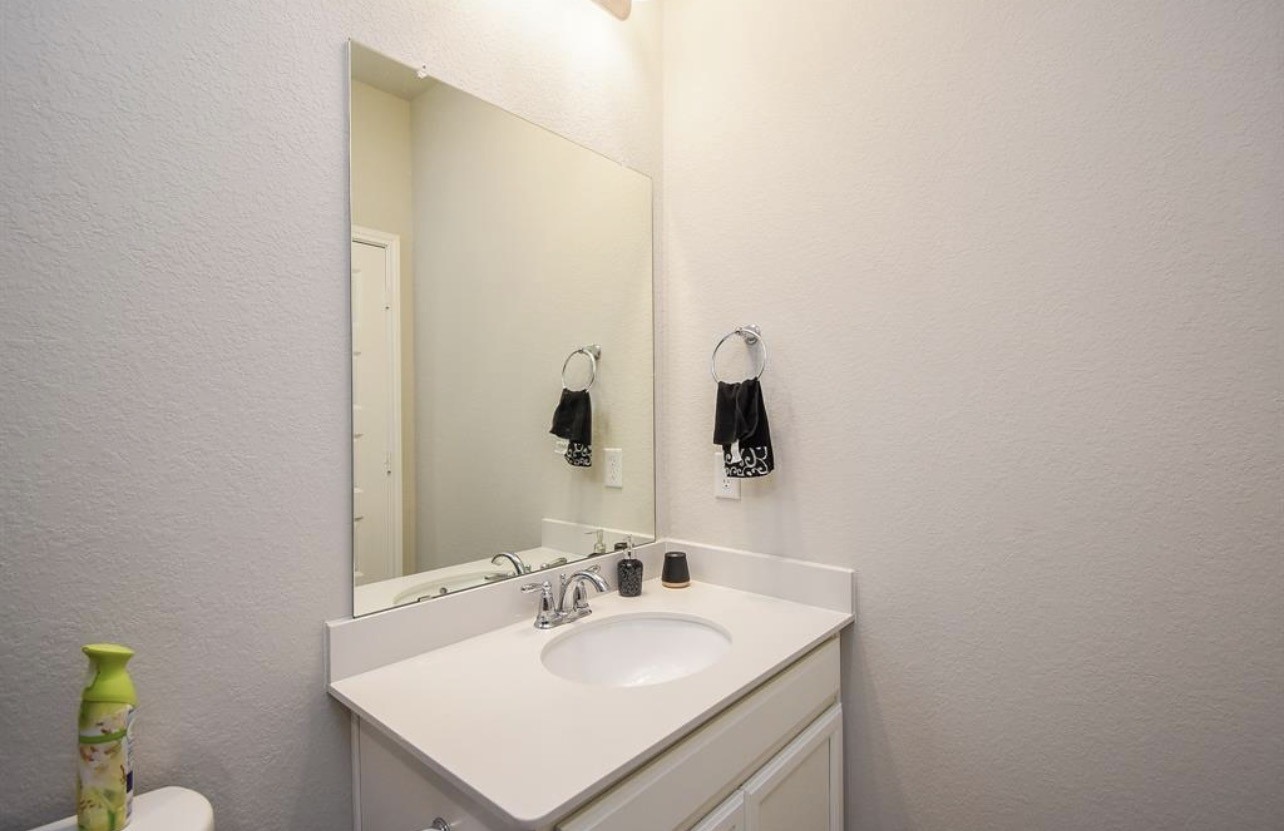 6927 Ventura Drive Rosharon, TX 77583 - Photo 10 of 24 a bathroom with a sink and a mirror