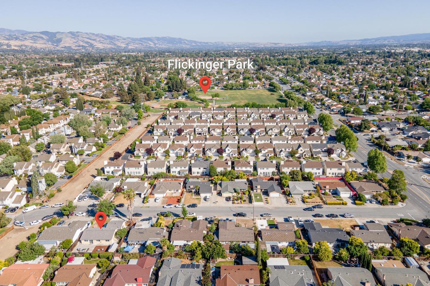 2051 Nunes Drive San Jose, CA 95131 - Photo 35 of 47 an aerial view of a city with lots of residential buildings