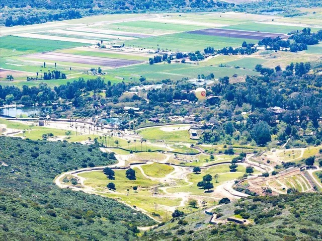 a view of an outdoor space and mountains