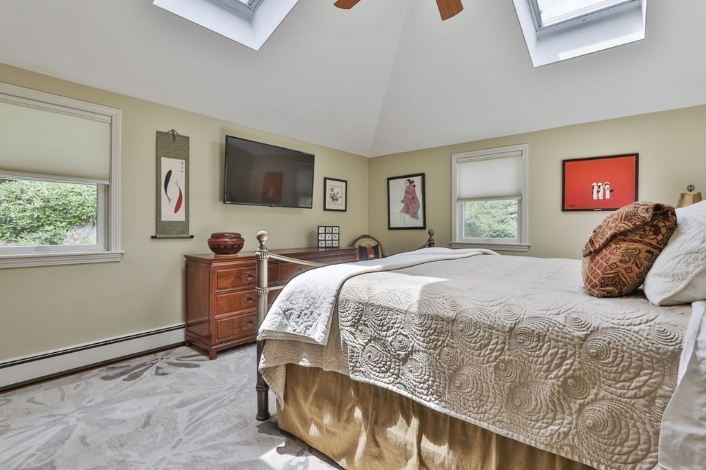 75 Valley Road Milton, MA 02186 - Photo 17 of 41 a bedroom with a bed and a flat screen tv