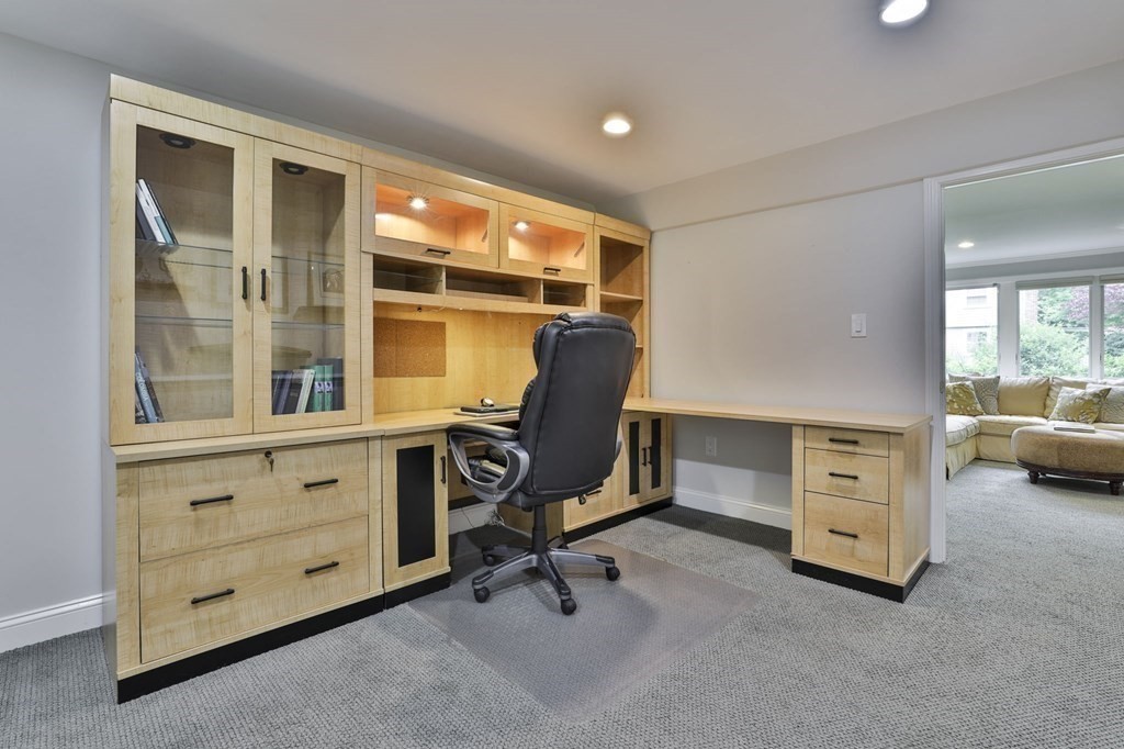 75 Valley Road Milton, MA 02186 - Photo 32 of 41 a view of workspace with furniture and windows