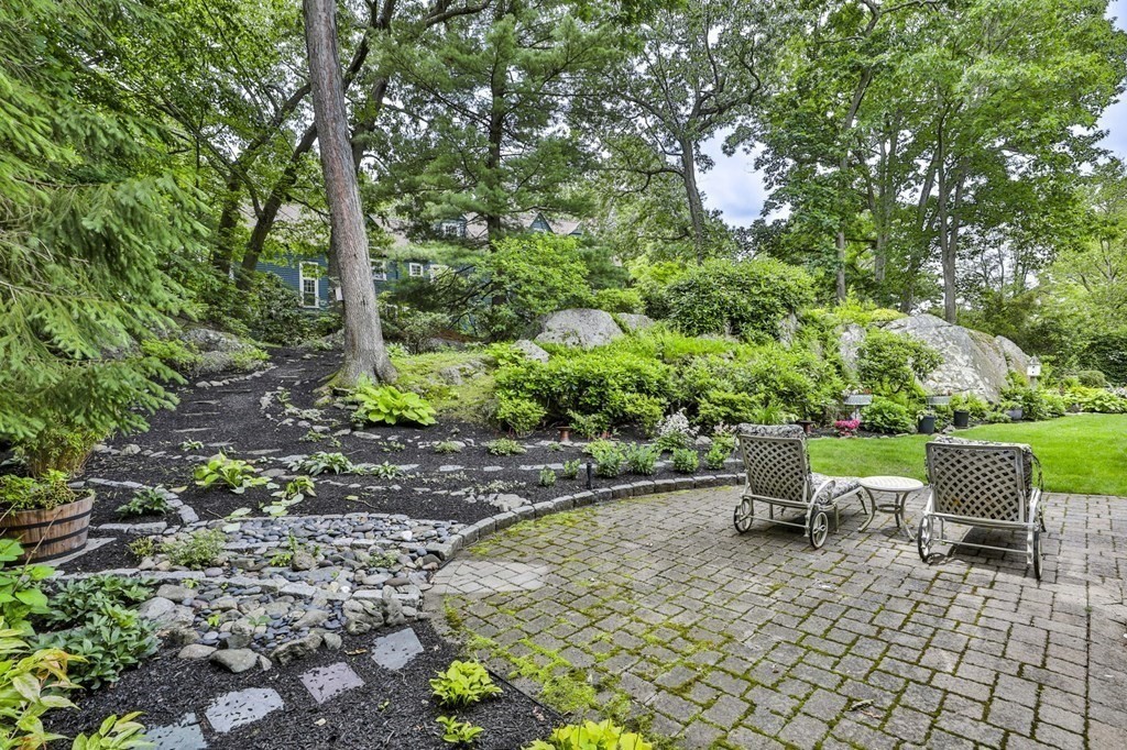 75 Valley Road Milton, MA 02186 - Photo 36 of 41 a view of a patio with chairs and plants