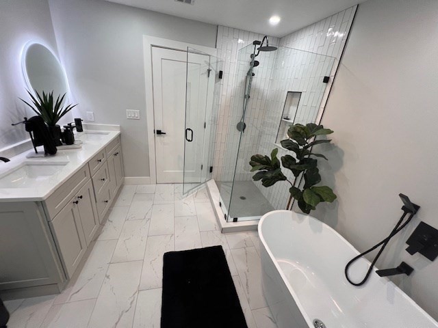 6 Rivendell Lane Millis, MA 02054 - Photo 36 of 41 a bathroom with a tub sink and mirror