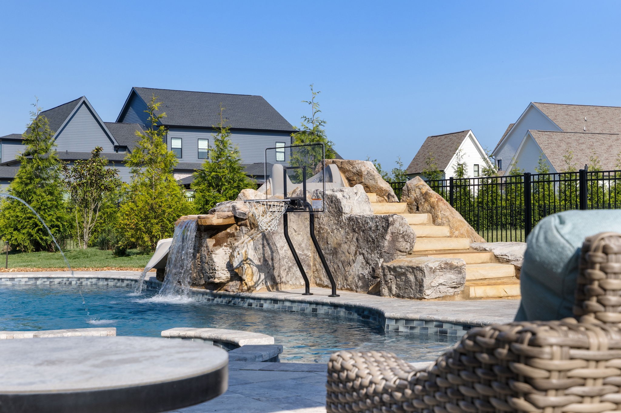 6304 Percheron Lane Arrington, TN 37014 - Photo 51 of 57 a view of a house with backyard water fountain and sitting area