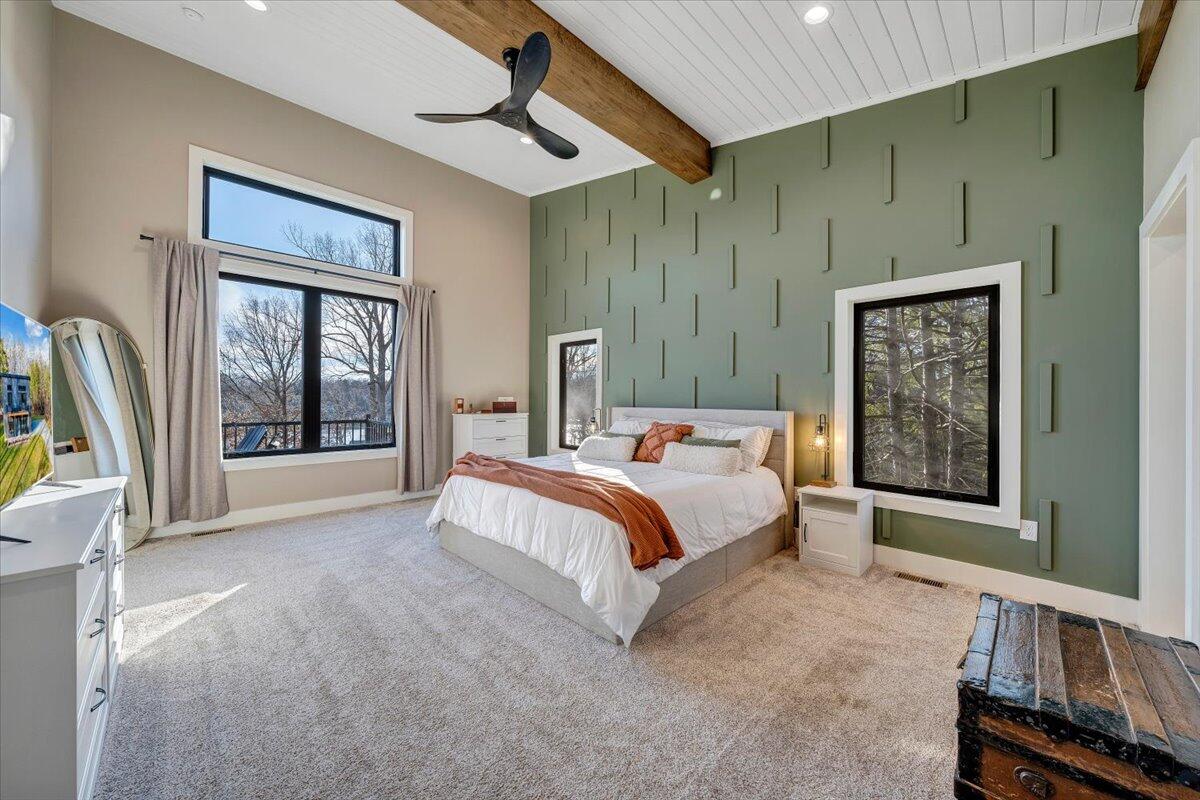 5 Reserve Road Moneta, VA 24121 - Photo 35 of 95 a bedroom with a large bed and a window