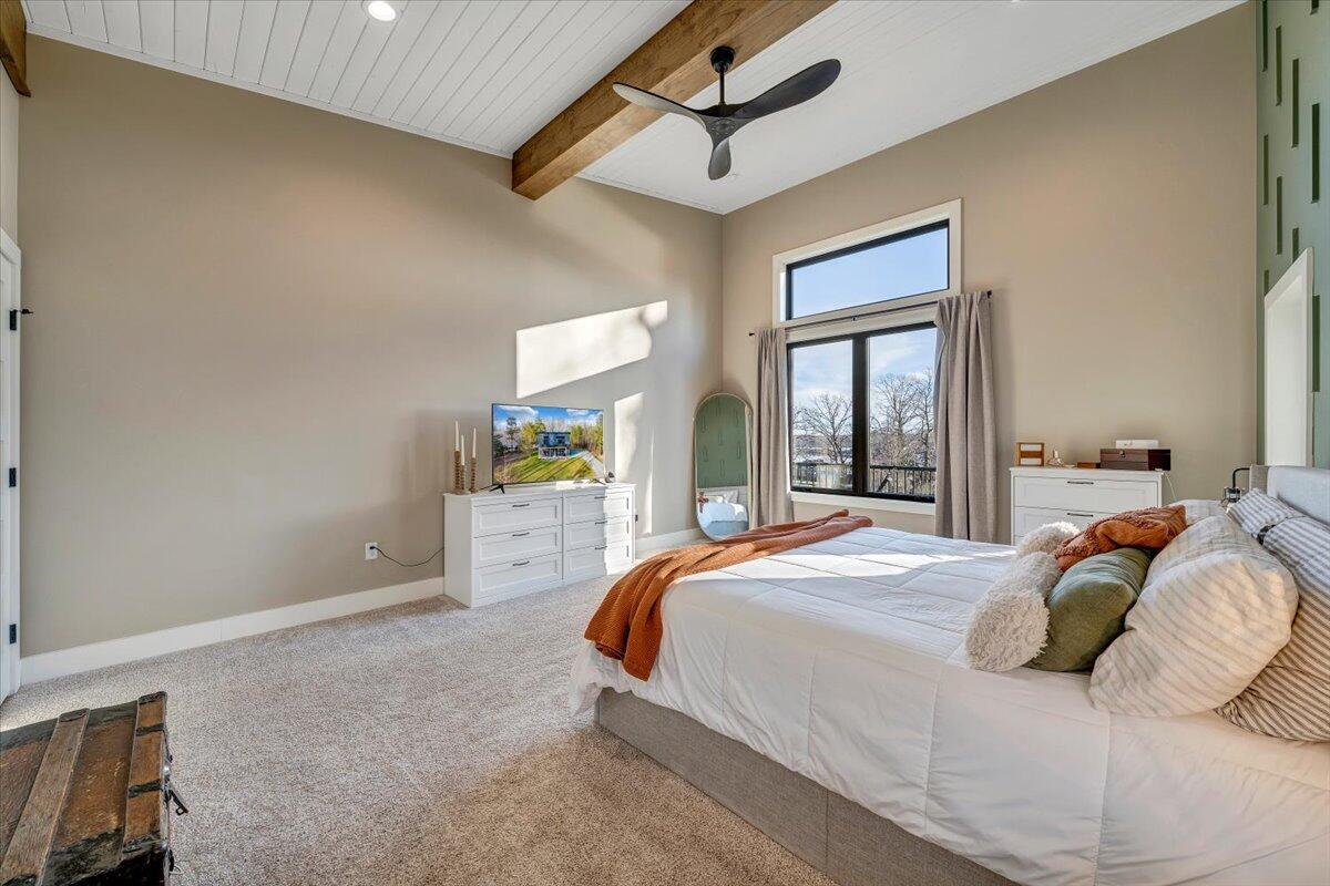 5 Reserve Road Moneta, VA 24121 - Photo 37 of 95 a bedroom with a large bed and a window