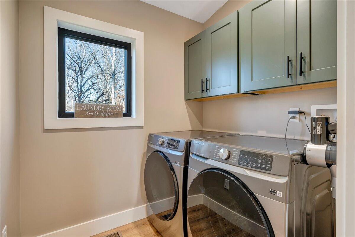 5 Reserve Road Moneta, VA 24121 - Photo 46 of 95 a utility room with dryer and washer