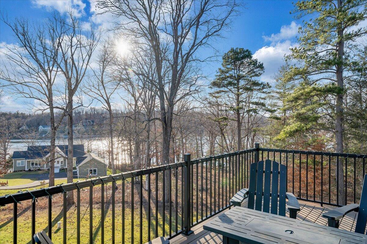 5 Reserve Road Moneta, VA 24121 - Photo 72 of 95 a view of a balcony with wooden fence