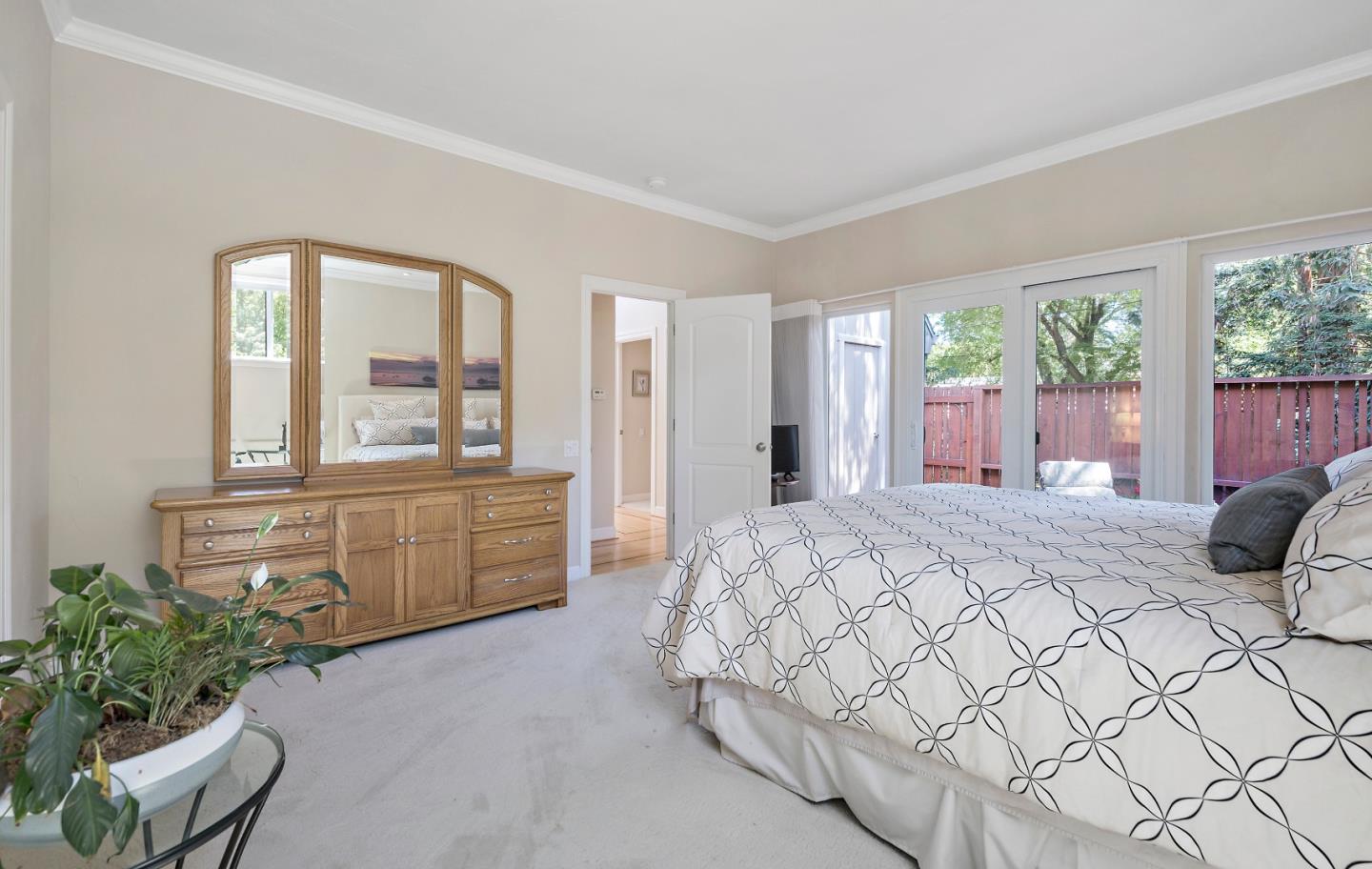 18 Farm Road Los Altos, CA 94024 - Photo 14 of 27 a bed room with a bed and a large window