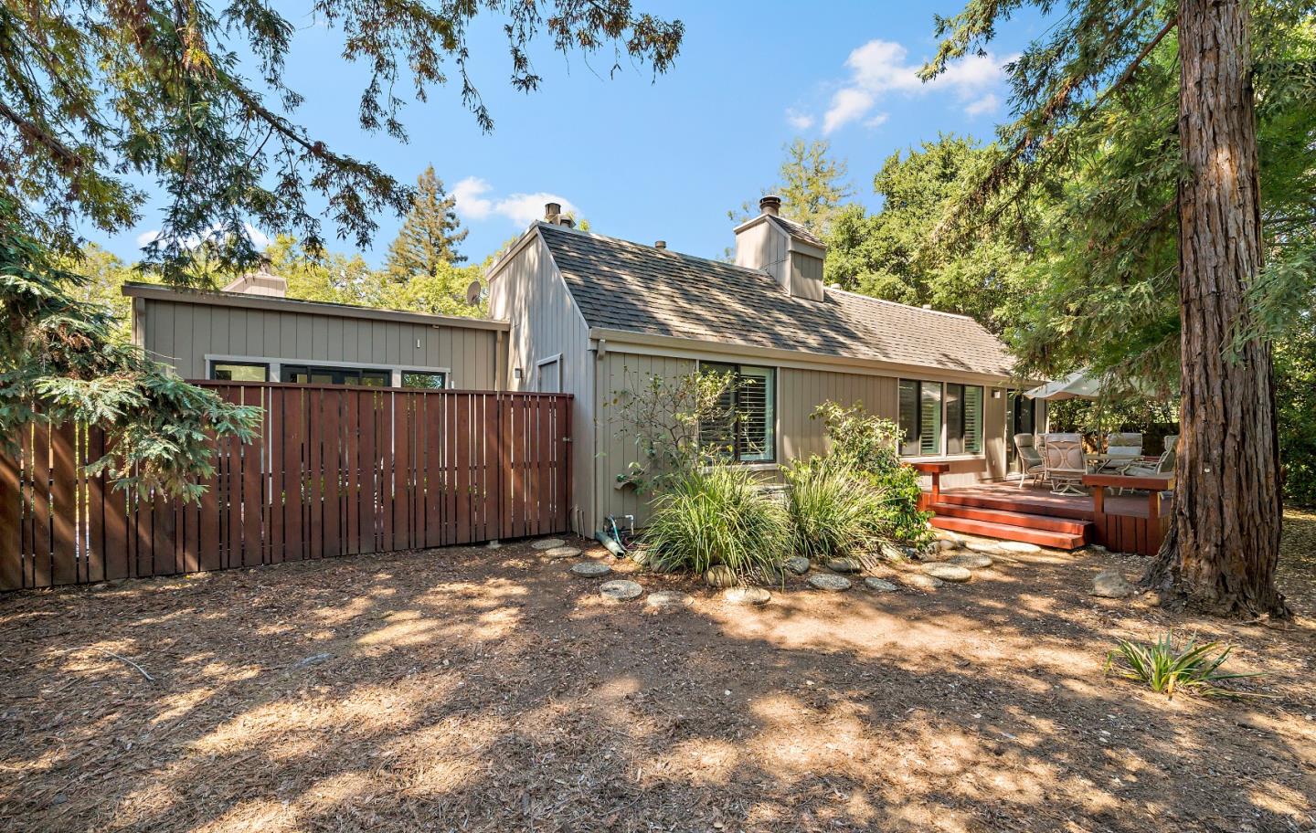 18 Farm Road Los Altos, CA 94024 - Photo 21 of 27 a view of a house with a small yard and a large tree