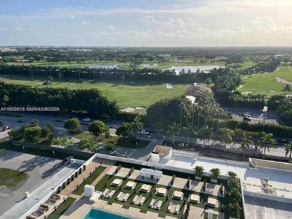 a city view with a lake view