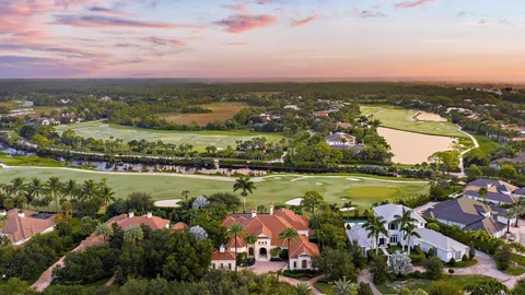 a view of a patio with couches table and chairs potted plants and palm tree