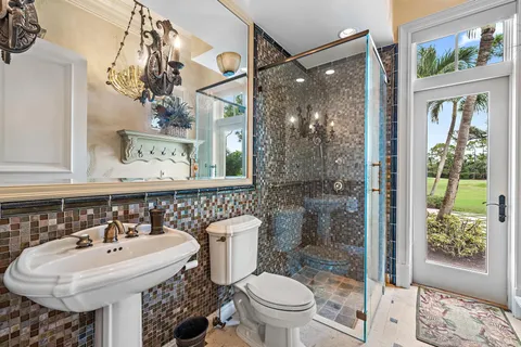 a view of a city with an ocean