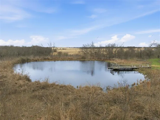 a view of lake with mountain
