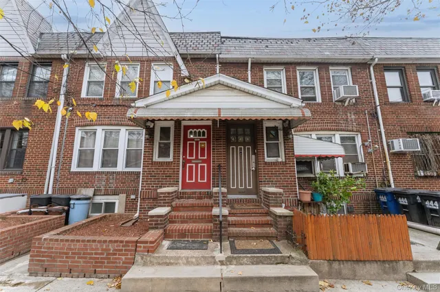 a front view of a house