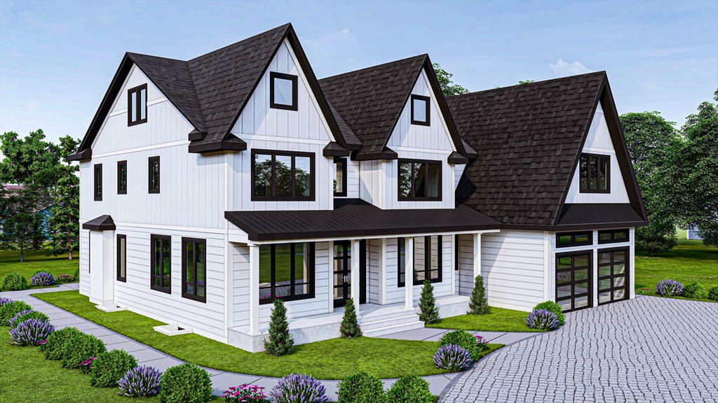 246 Forest Street Needham, MA 02492 - Photo 2 of 32 a front view of a house with garden