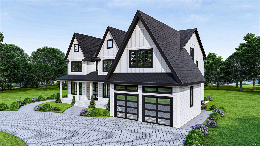 246 Forest Street Needham, MA 02492 - Photo 3 of 32 a front view of a house with a yard and outdoor seating