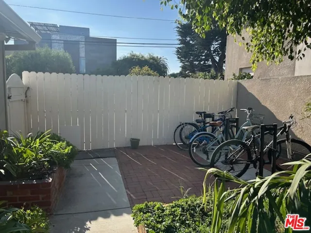 a view of a backyard with plants