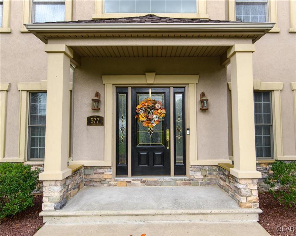 577 Lefevre Road Easton, PA 18040 - Photo 3 of 30 a front view of a house with glass windows and door